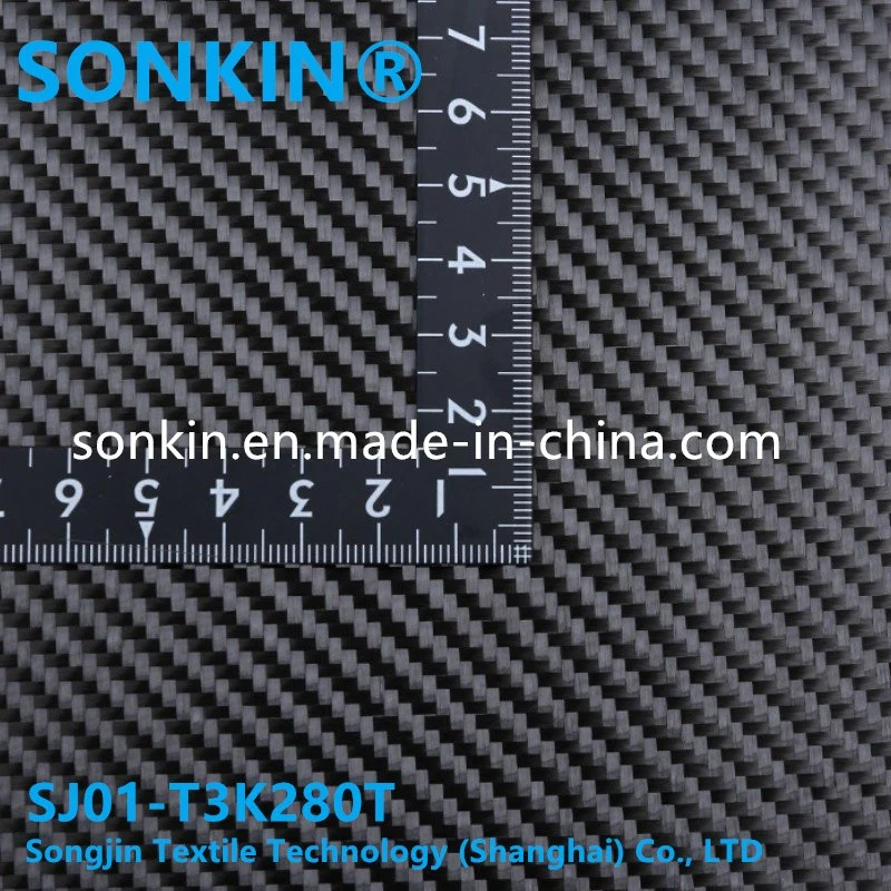 Hot Sale 3K 280g Twill Weave Carbon Fiber Fabric for Car Decoration