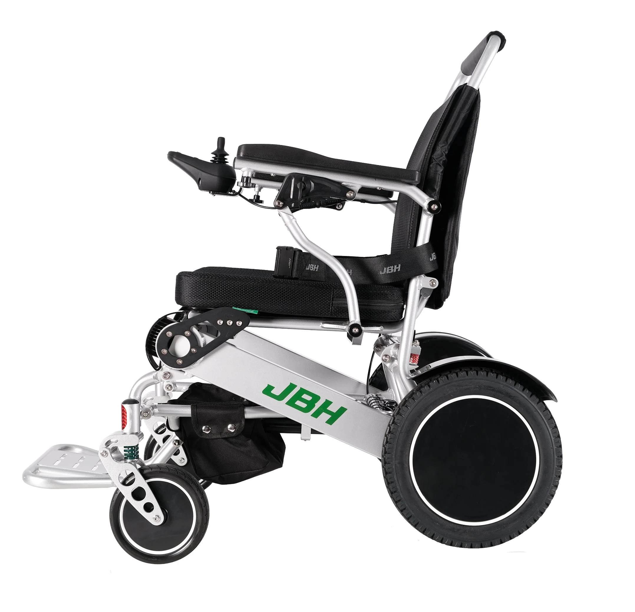 Fauteuil roulant électrique pliable aluminium fauteuil roulant léger avec batterie au lithium