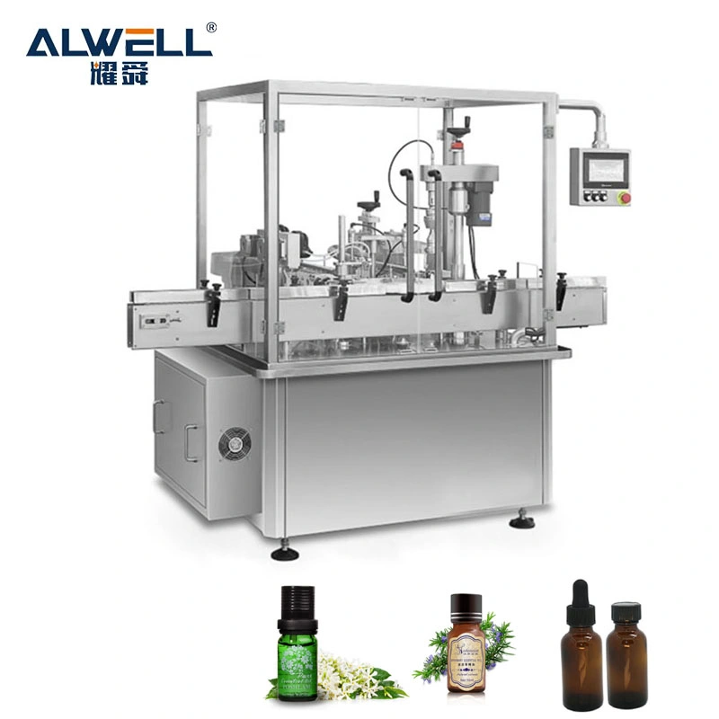 Automatic Small Glass Droppers Liquid Filling Capping Machine for Essential Oil