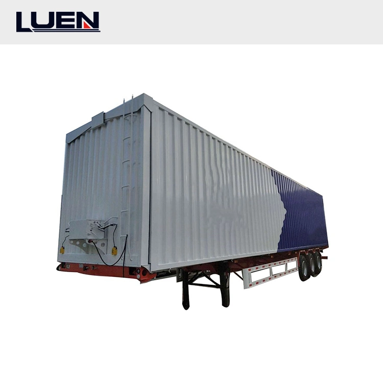محور الدوران Luen 3 70 طن مقطورة صندوقي قياسي نقل الحبوب أو البيع