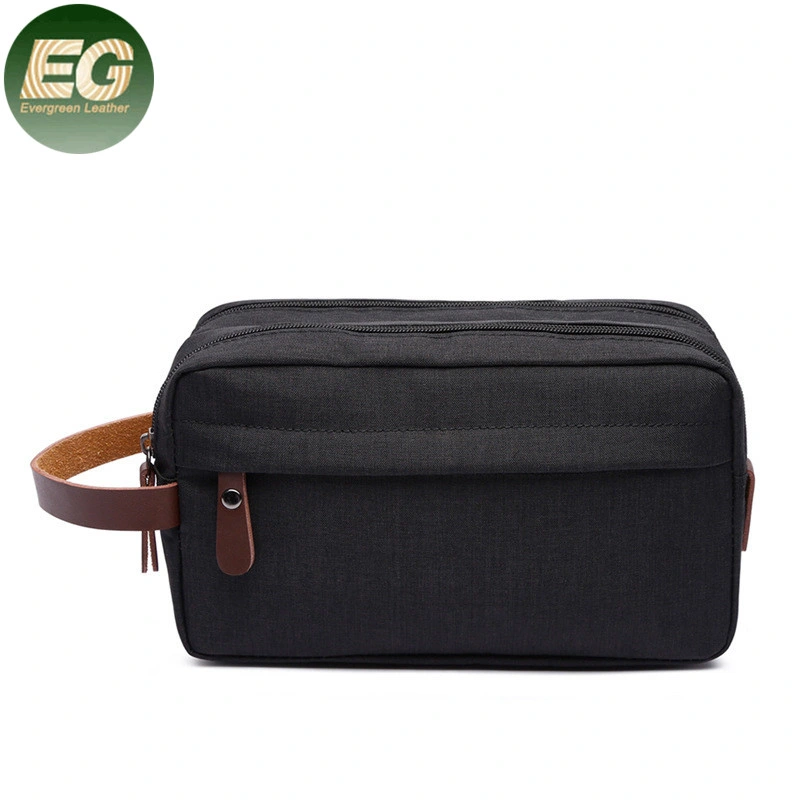 Sh1956 Wholesale Fashion Small Zipper Custom Logo Waterproof Cosmetic Bags Men Black Luxury Mens Travel Toiletry Bag