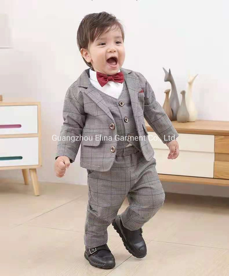 2021 Neu Winter Gentleman Langarm Handsome Baumwolle 4 -Tlg Neugeborene Babykleidung Jungen Bekleidung