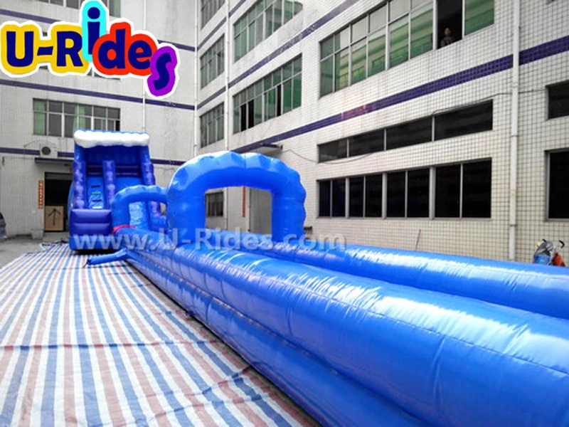 Más vendidos 30 m de la ciudad inflable tobogán de agua de la diapositiva diapositiva inflable y patinaje para el evento