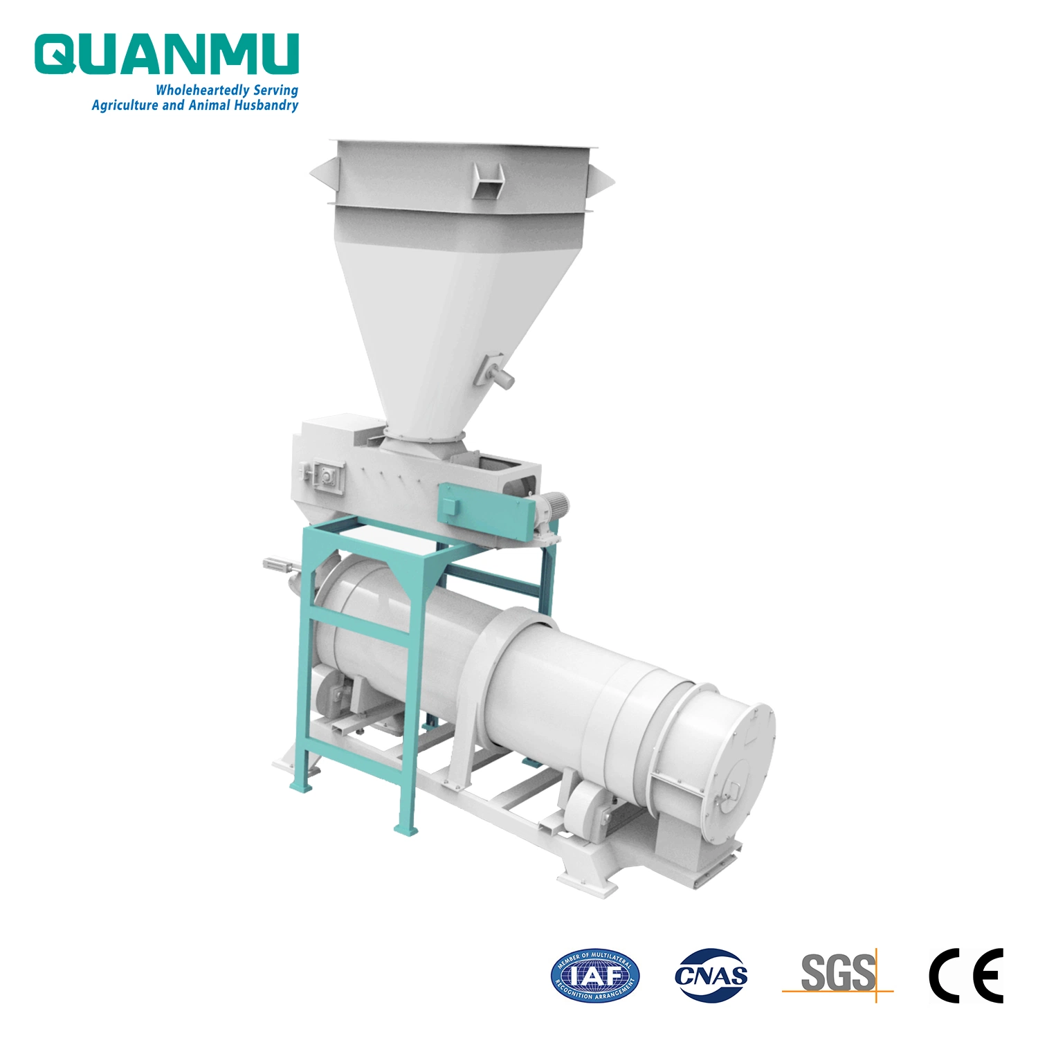 Best Price of Poultry and Animal Feed Pellet Continuous Horizontal Rotary Drum Liquid Coater in Coating Equipment with CE Certification