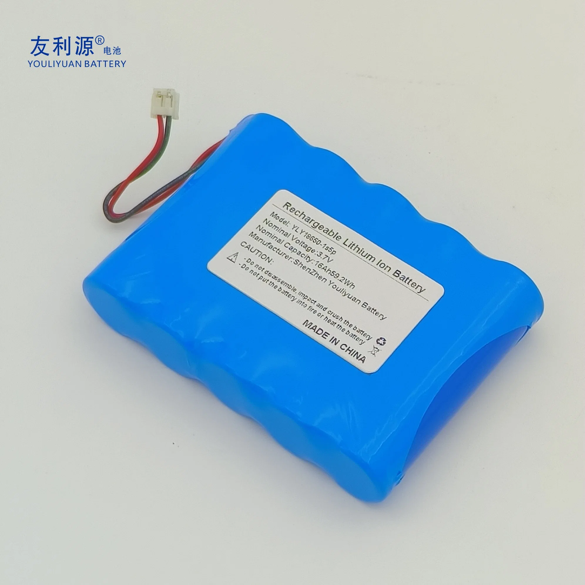 OEM Factory Large Capacity Rechargeable 18650 Battery 3.7V 16ah Lithium Ion Battery Pack for Street Lights/Alarm Systems/ Cordless Power Toos