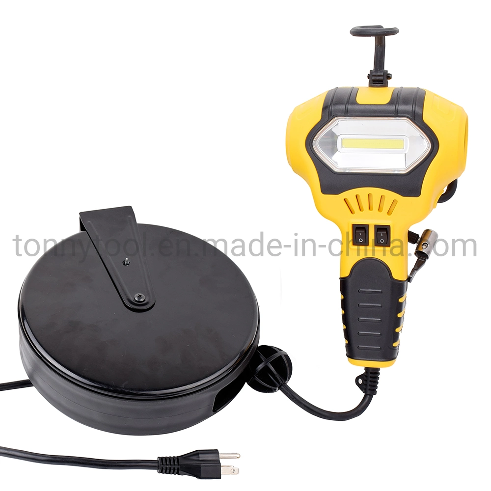 Handheld Portable Air Compressor Tire Inflator with 5W Portable COB Work Light