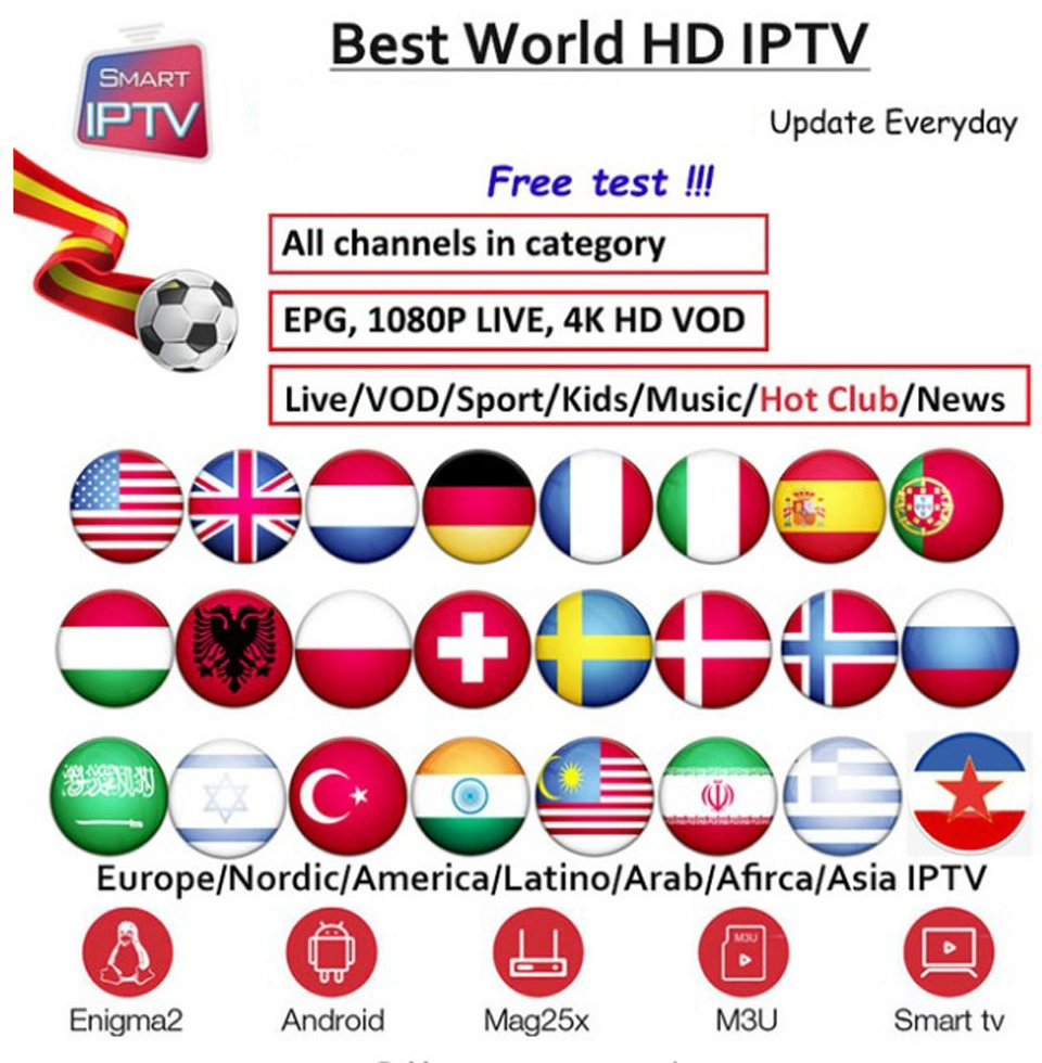 M3u Stable IPTV Server for German Germany Greek Greece Indian India Italian Italy Japanese Japan Korean Support IPTV Box 8K