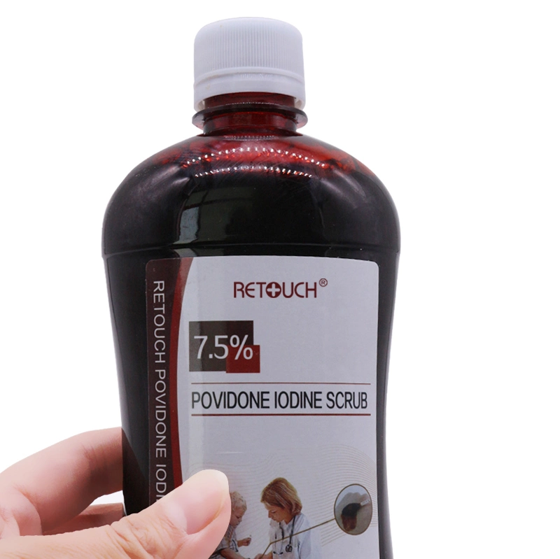 Highly Effective Bacteriostatic Povidone Iodine Solution 7.5% Povidone Iodine Skin Disinfectant Solution