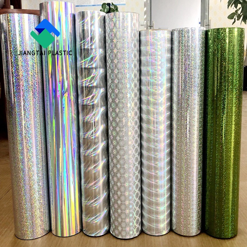 Jiangtai Pet BOPP Holographic Metallized Film Transparent Lamination Paper Film for Paper Board