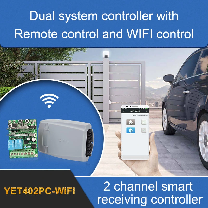 DC12V/24V Wireless Receiving Controller Board 315MHz 433MHz RF Receiver on/off Wireless Switch for Garage Door Openers