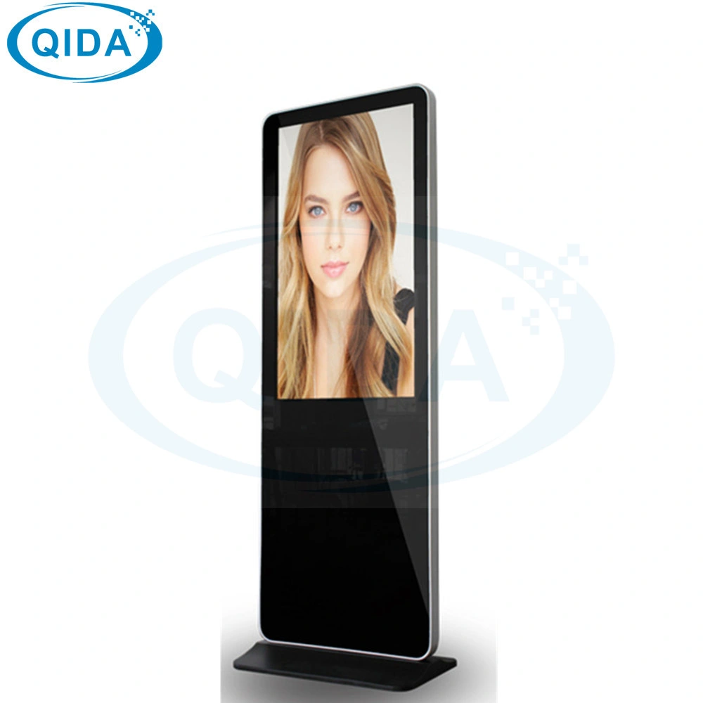 شاشة إعلان LCD مزودة بحامل أرضي مزودة بتقنية WiFi وAndroid Digital Signage