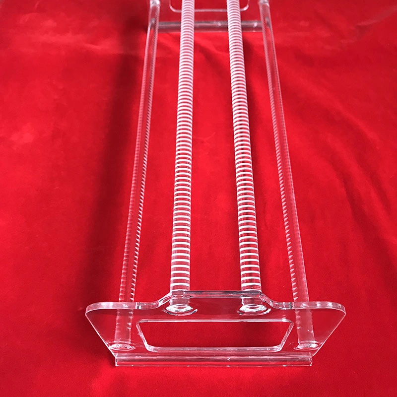 Clear Quartz Glass Carrier High-Temperature Transparent Quartz Instrument for Semiconductor Diffusion