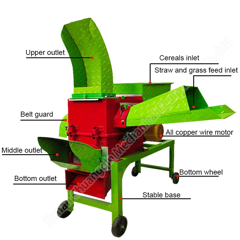 آلات زراعية عالية الجودة آلات زراعة القش السيلج القش آلة قطع العلف آلة قطع عشب آلة لطعام الحيوانات مفرمة العلف