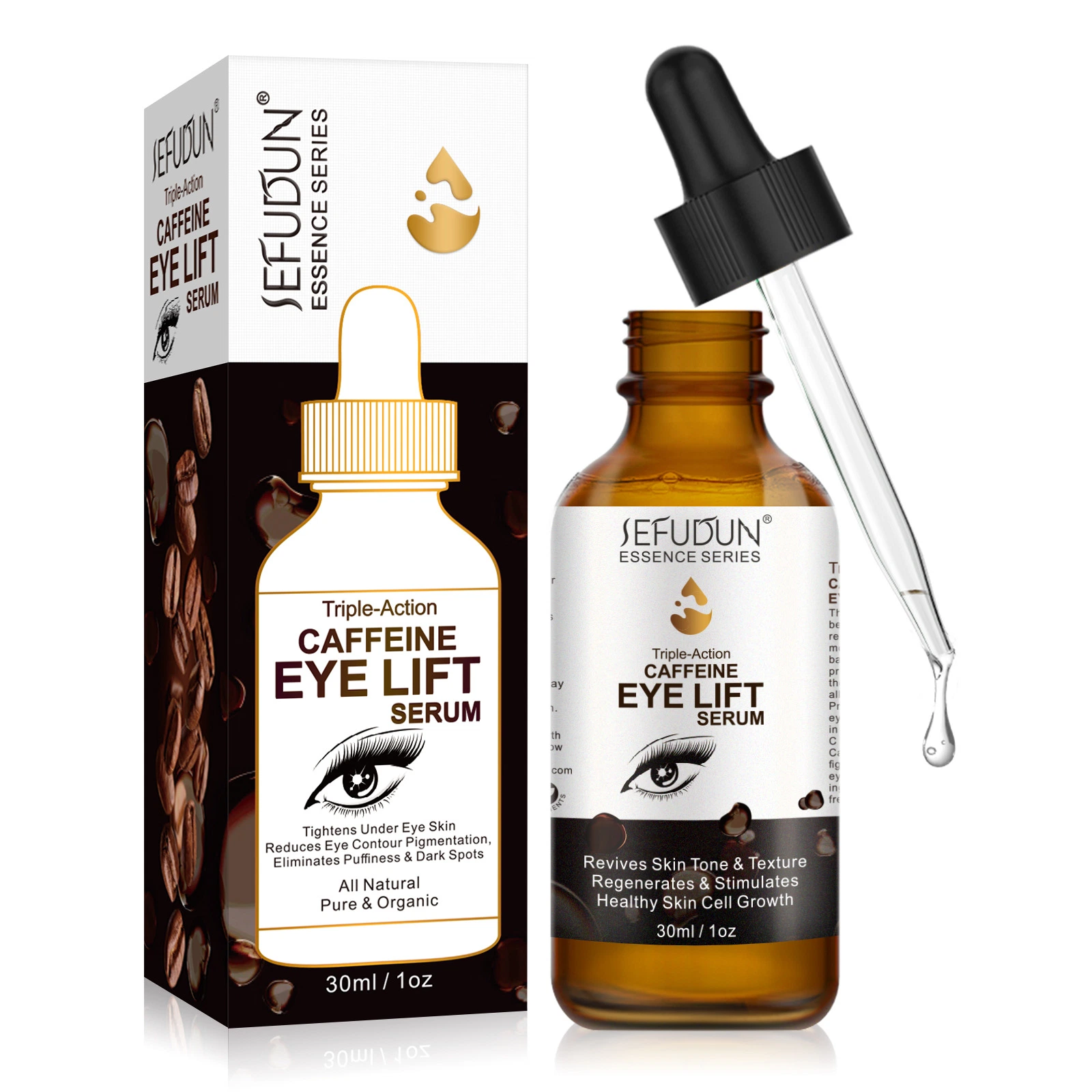 Hidratação hidratante cuidados da pele Firming Spot 30ml Coffee Eye Lifting Essência