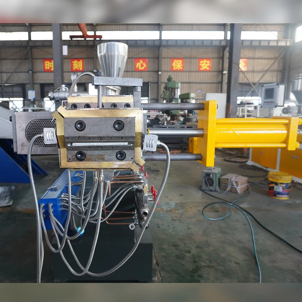 Double Stage Extruder Making Machine Plastic Filler Pelletizing Line PP PE Calcium Carbonate