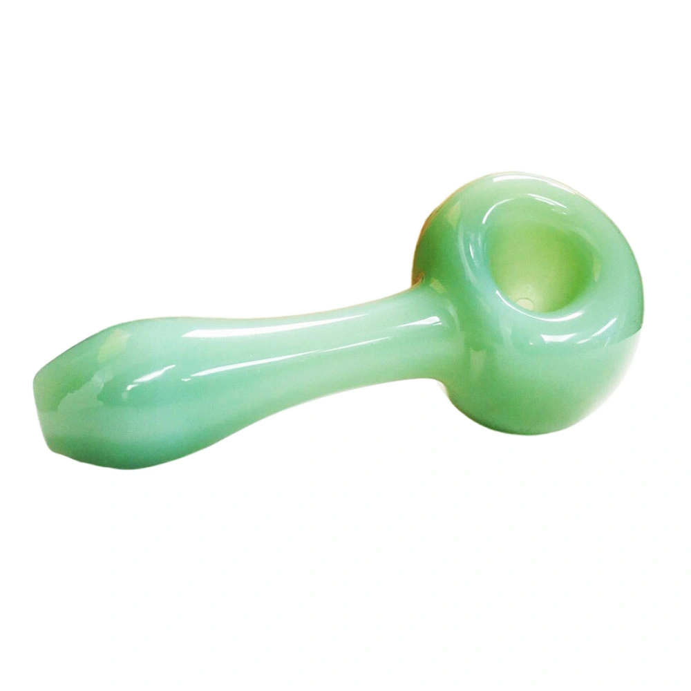 Wanchuang 4 pulgadas Jade hecho a mano vidrio Tabaco fumar pipa - elegante Tubo de mano