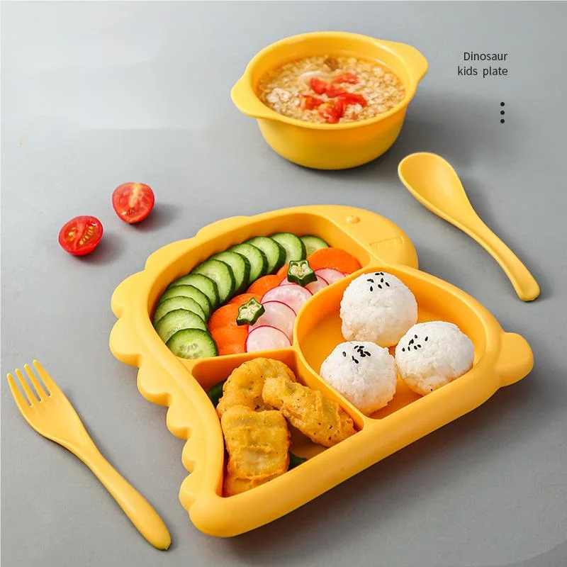 Baby Food Tableware Set Cartoon Dinnerware Kids Dishes