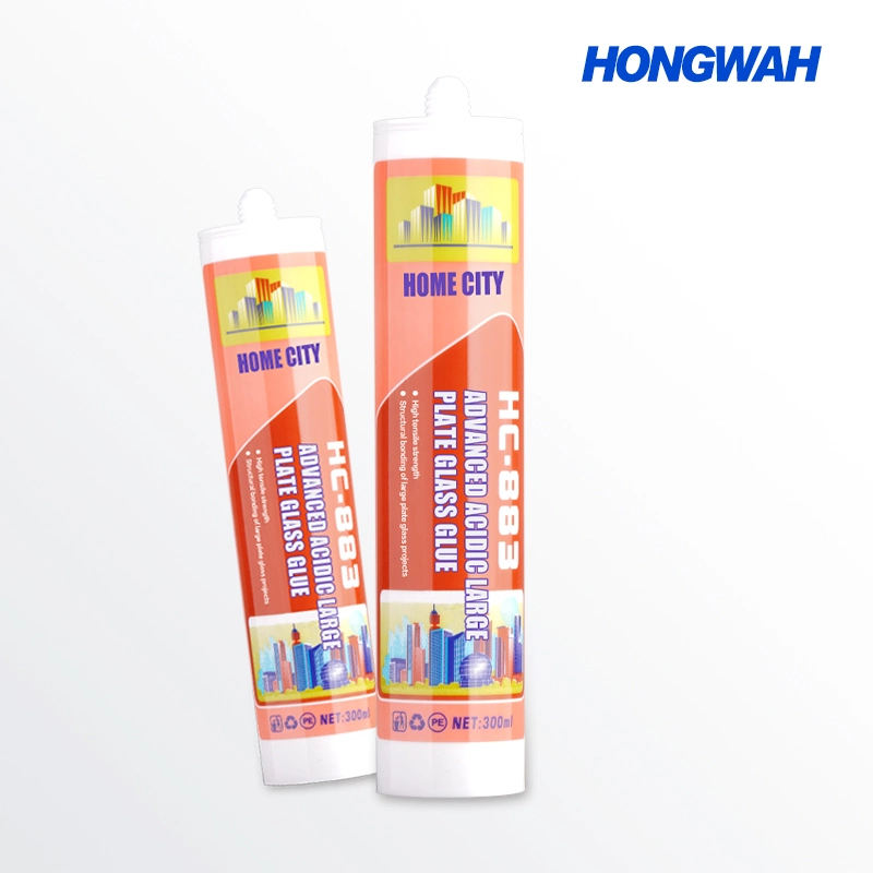 Store Outdoor Metal Wood Large Glass Window Sealant Acetate Silicone Glue Water Large Plate Glass Adhesive Wind and Snow Protection UV and Crack Prevention