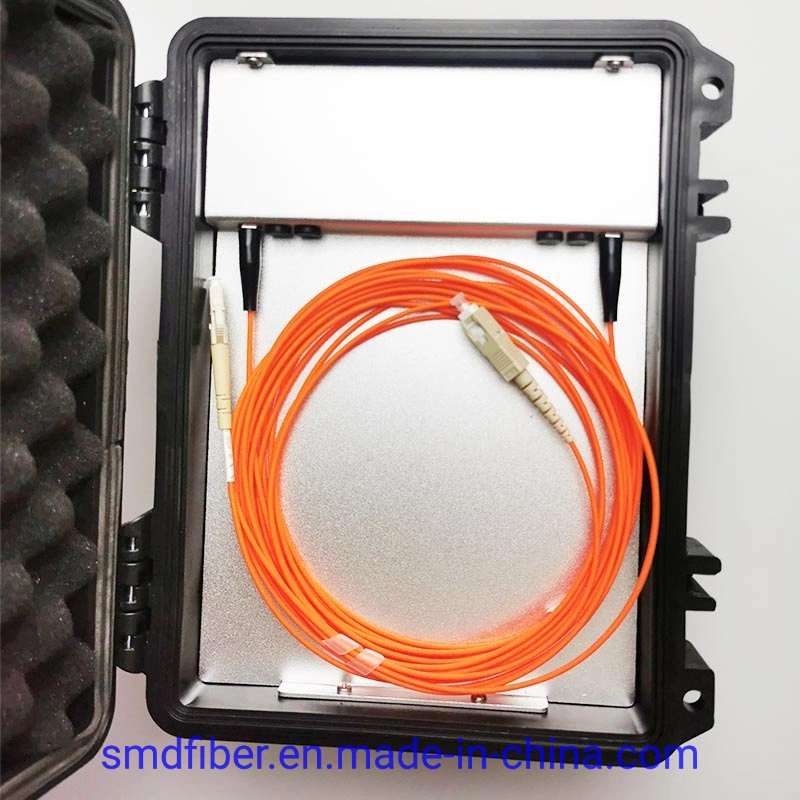 FTTH Outdoor/Indoor Optical Fiber OTDR Launch Cable Box with 1km