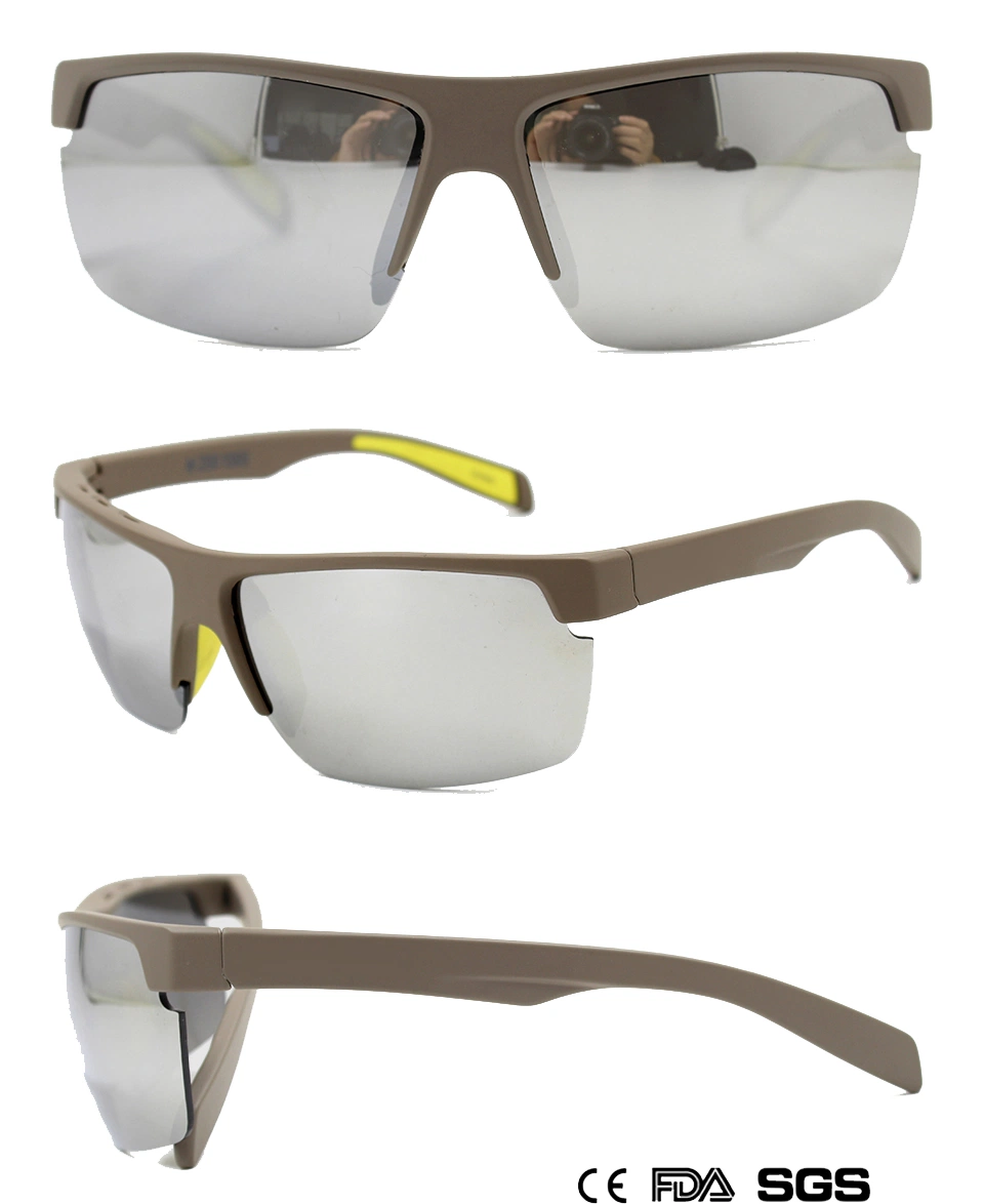 Men's Half-Framed Sports Sun Glasses with Mercury Lens (M20767)