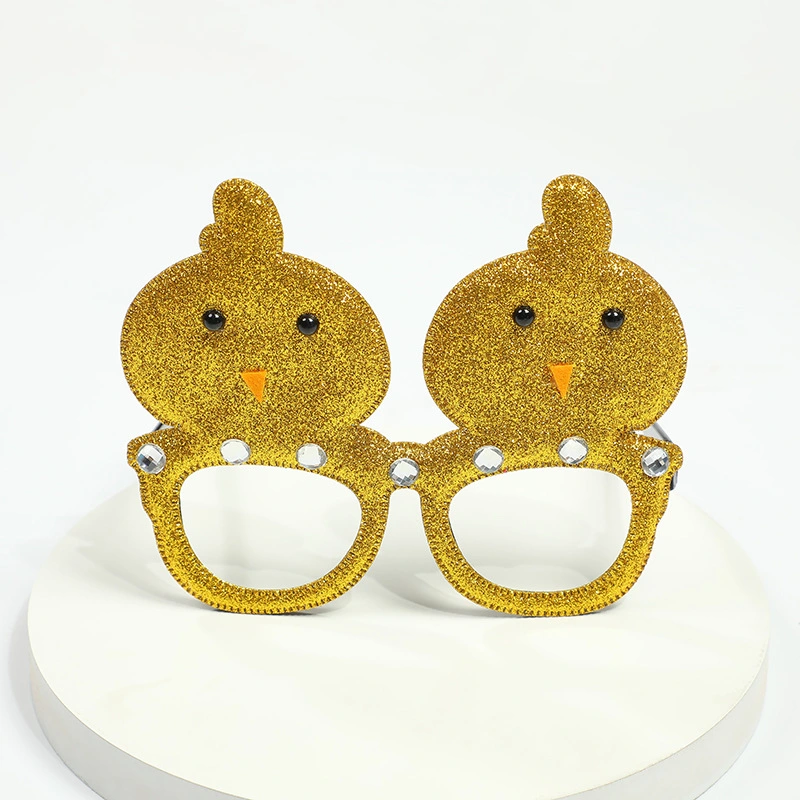 Easter Gifts Eyegasses Bunny Crafts Chicken Decoration Headwear LED Light Glasses