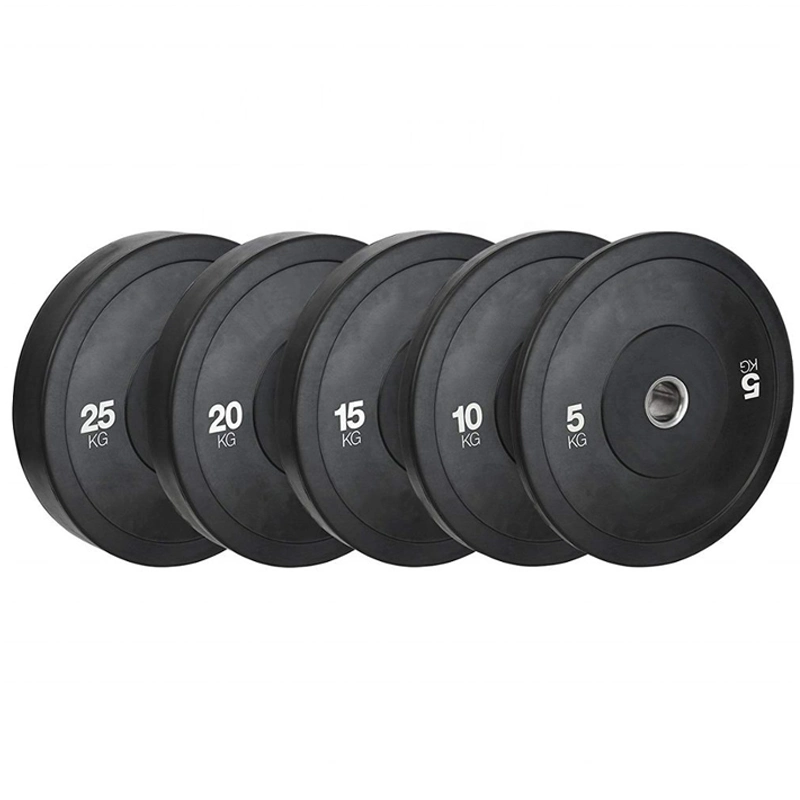 Factory Direct Sale Round Exercise Equipment Barbell Plates Black Barbell Weight Plate