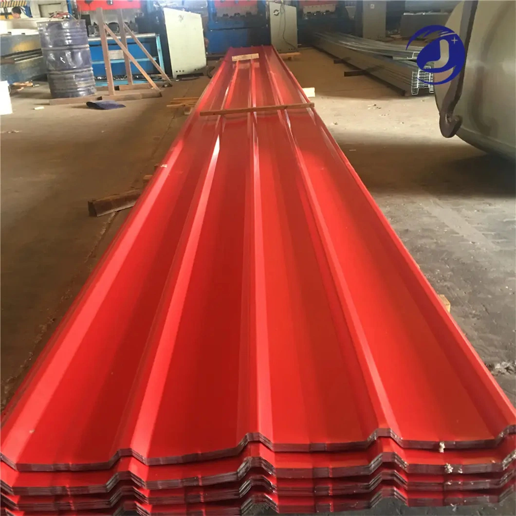 Galvanized Coated Colorful Roofing Steel Sheet SPCC Spcd St37 Color Coated Corrugated Board for Building