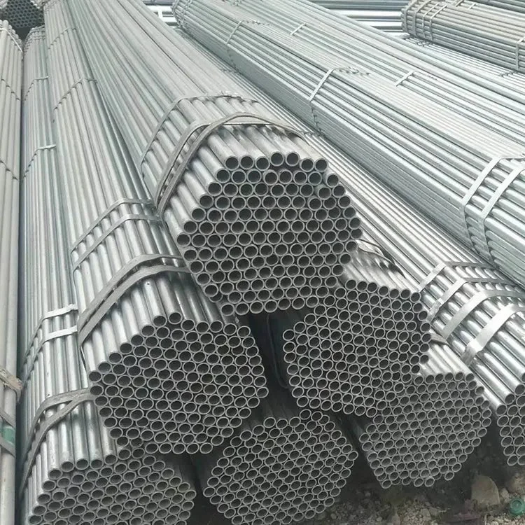 ASTM A500 A36 A53 Q195 Ms ERW Hollow Steel Pipe Gi Hot Dipped Galvanized Steel Pipe EMT Welded Steel Square Round Pipes