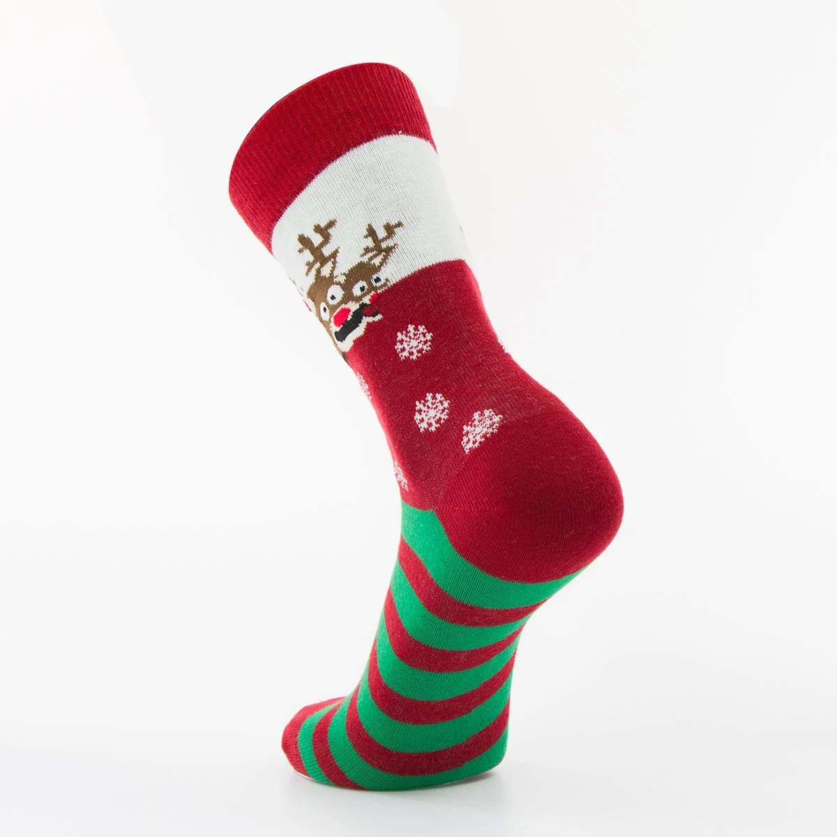 Good Price Wholesale/Supplier Premium Cotton Jacquard Santa Claus Pattern Gift Socks