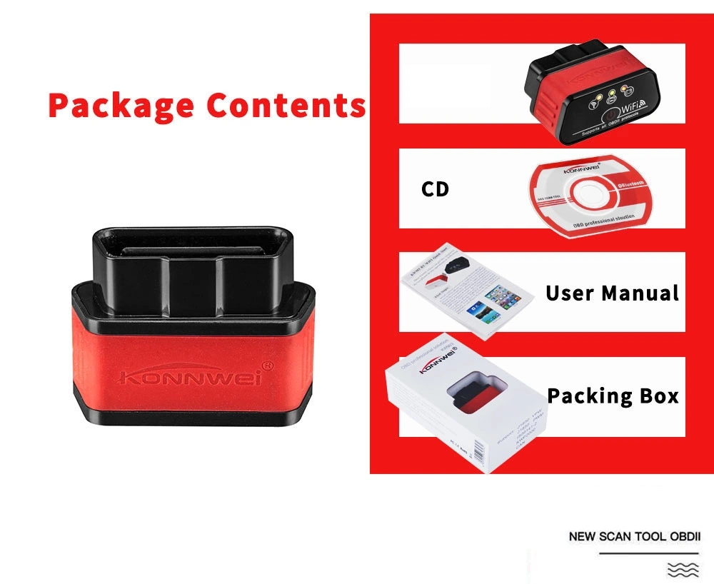 أدوات واجهة تشخيص السيارة لنظام Wifi OBD Auto للسيارة لبنزين 12 فولت السيارات وسيارات الديزل