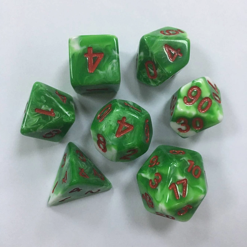 Wholesale/Supplier Colorful Custom Acrylic Resin Board Game Dice Set