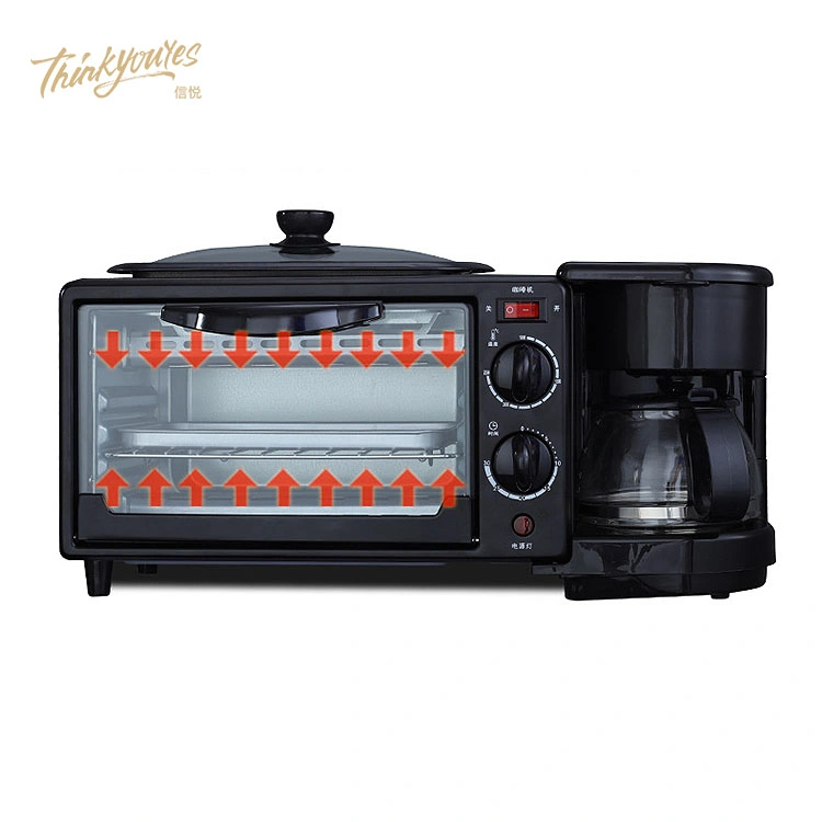 In Stock Automatic Multifunction Household 3in One 9L Oven Multifunction 3 in 1 Breakfast Maker