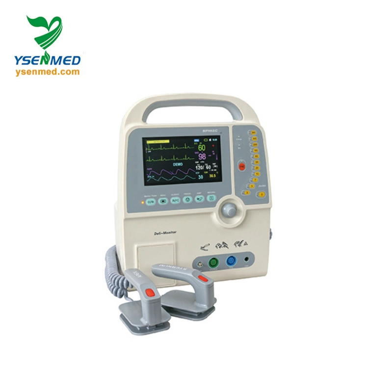 Medical Instrument Ys-8000c Medical Equipment Portable Biphasic Aed Automated External Cardiac Defibrillator