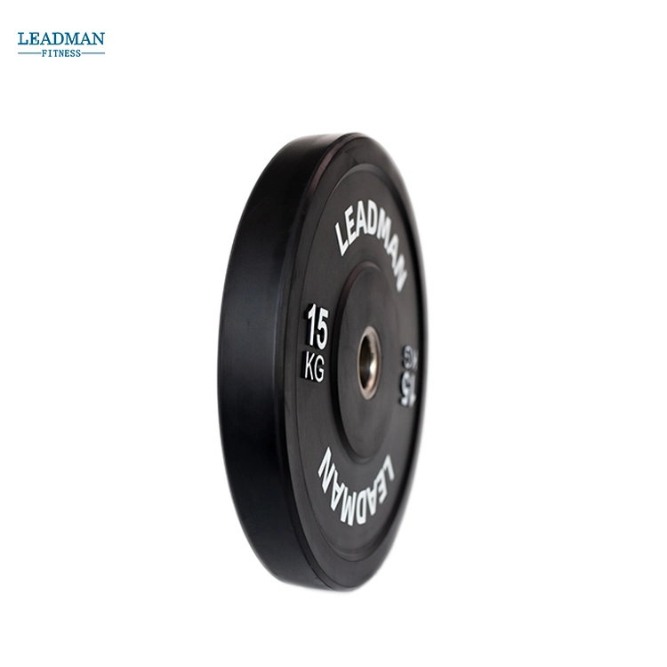 Gym Equipment Factory Black Rubber Bumper Plate