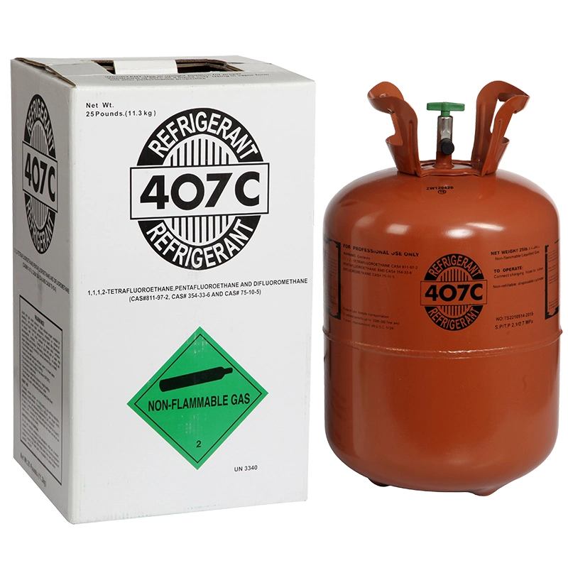 Gaz réfrigérant haute pureté 99.9 % R401A gaz mélangé 11,3 kg jetable Cylindre