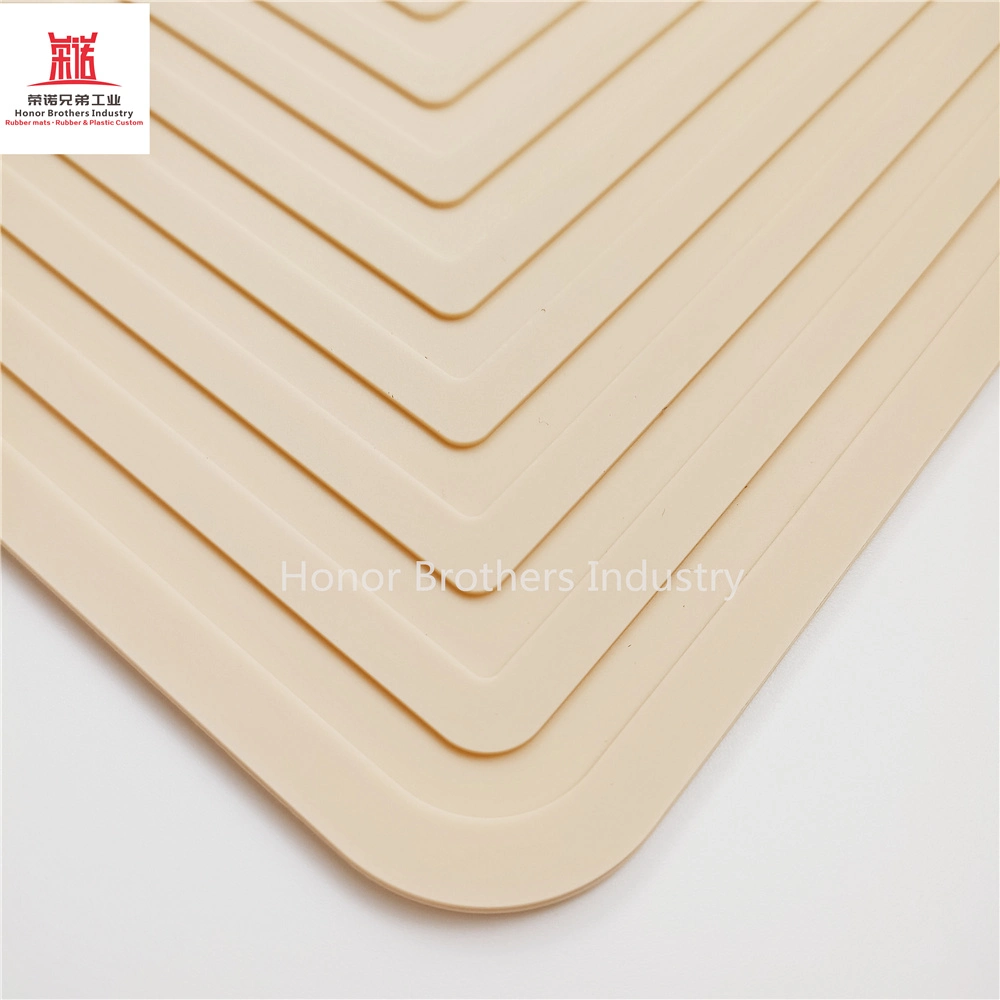 Magnetic Pan Heat Resistant/Kitchen Placemat Custom Silicone Table Mat, Light Yellow