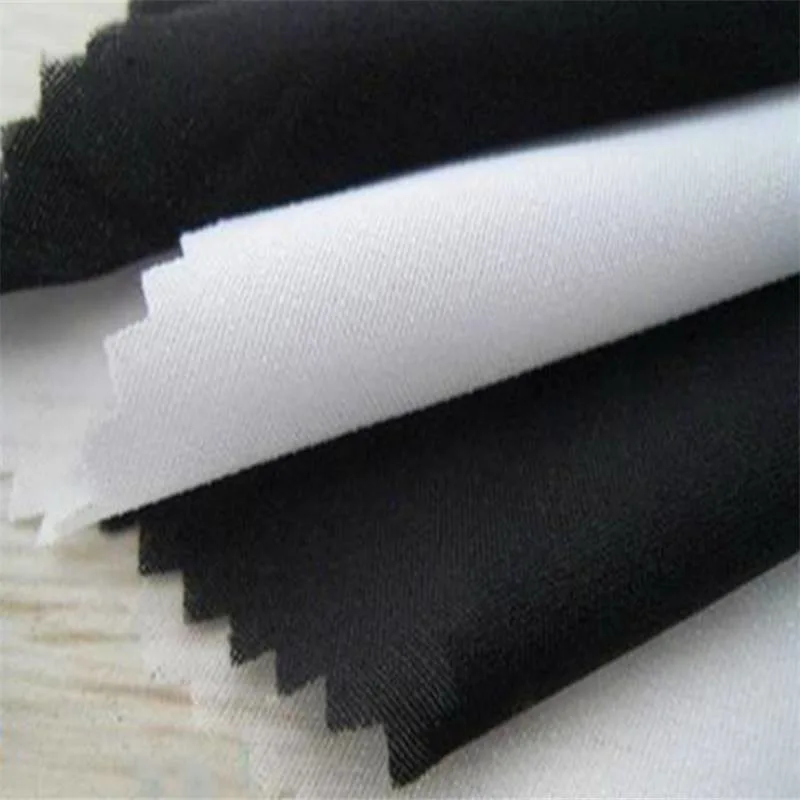 30GSM Light Weight 30d Woven Fusible Interlining Fabrics in PA Glue