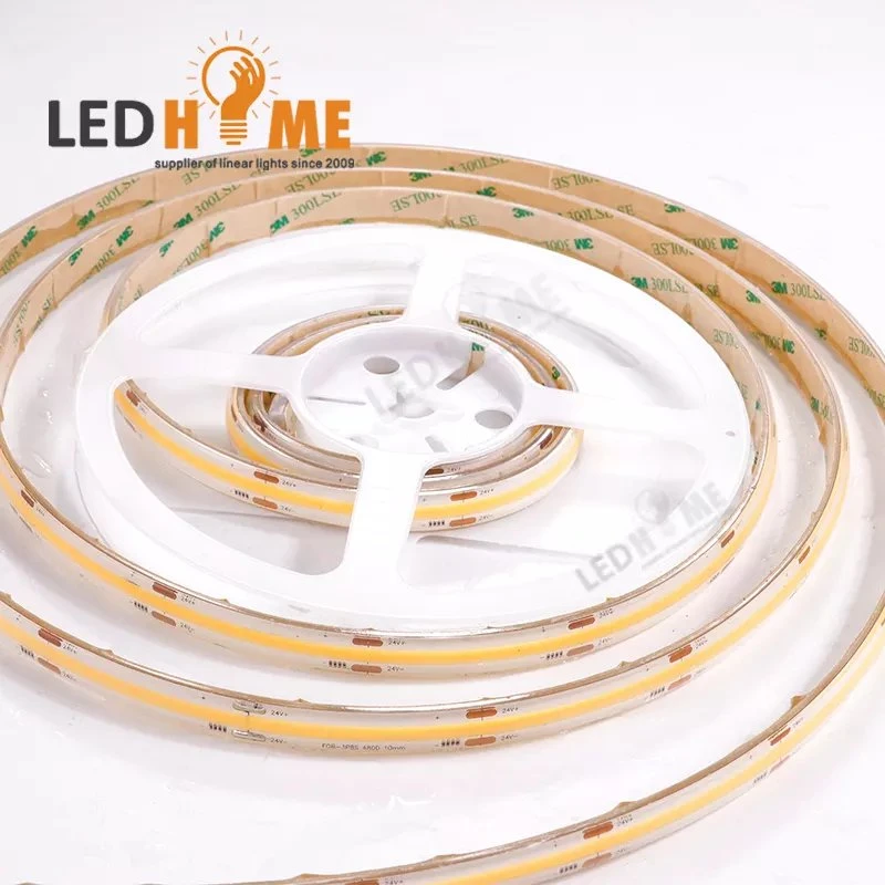 COB Dotless LED Tape Light 12V 24V 480 LEDs High CRI90 8mm COB Flexible LED Strip Light