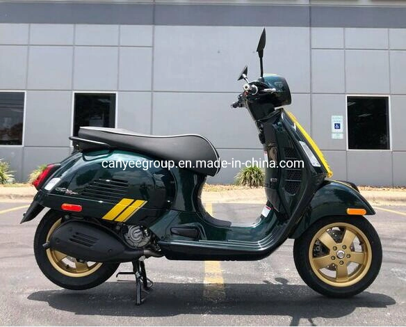 Powerful New Vespa Gts 300 Super Racing Sixties Scooter - Green