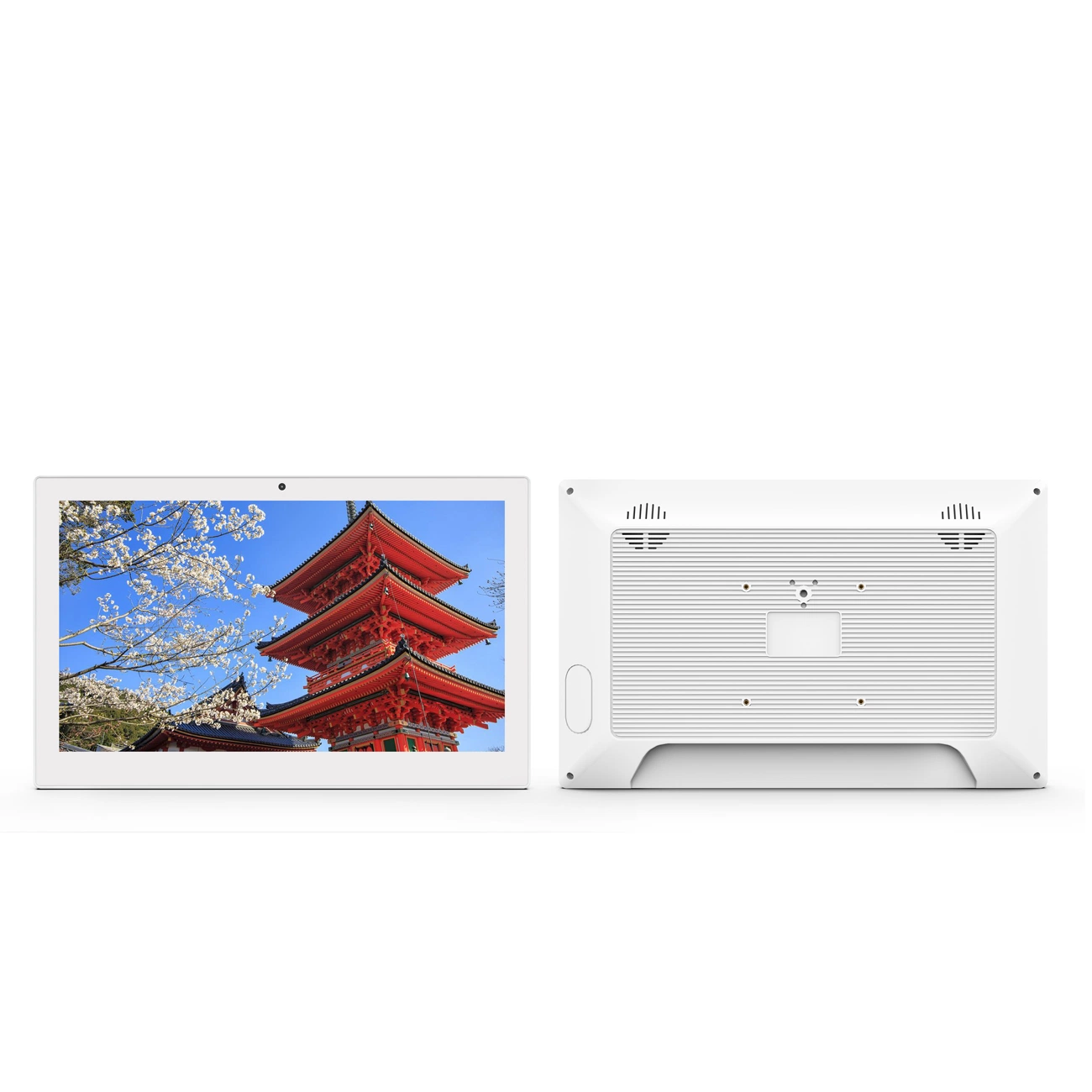 Vente en gros 13.3/15.6 pouces mural capacitif écran tactile WiFi RJ45 Panneau LCD carte SD USB signalétique numérique NFC d'intérieur commercial Écran tactile LCD