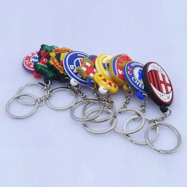 Custom Soft PVC Man United Keychain / Soft Rubber Keychains / Silicone Keyring