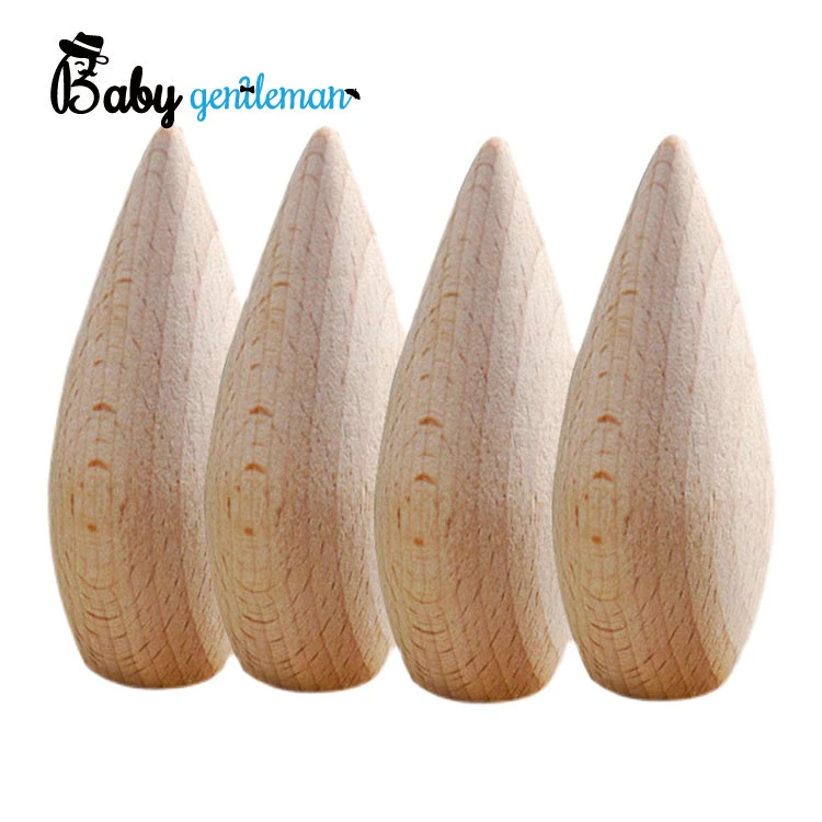 High Quality Decorative DIY Natural Wooden Waterdrop Craft for Kids Z30141A