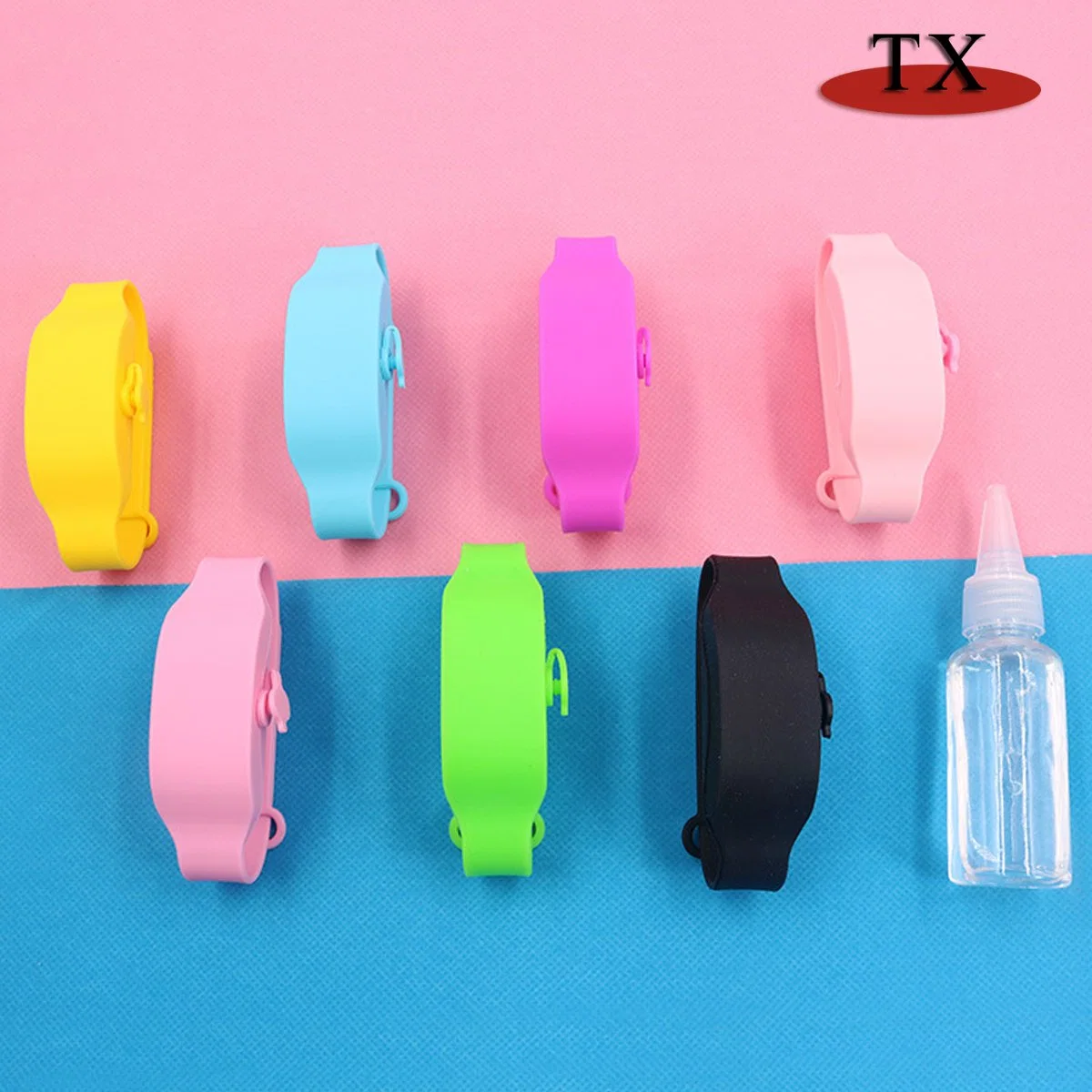 Adults Portable Gel Silicone Hand Sanitizer Wristband Bracelet for Promotional Gifts