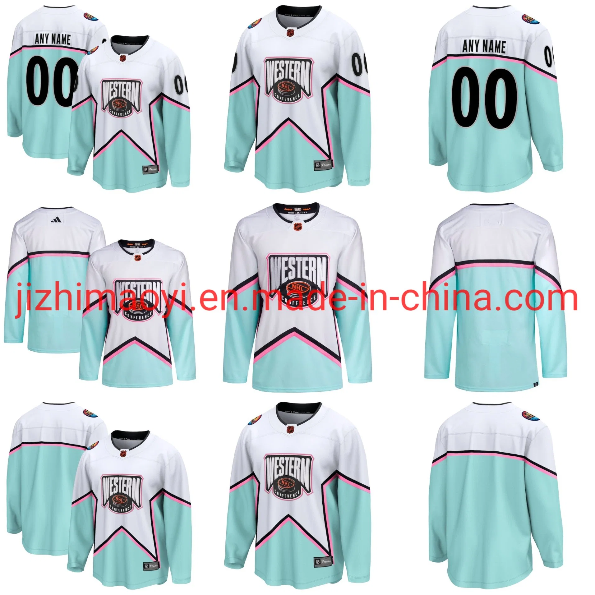 Mayorista Dropshipping Hombre de la Mujer de la Juventud Blanco 2023 NH-L All-Star Juego - Western Conference Custom Jersey