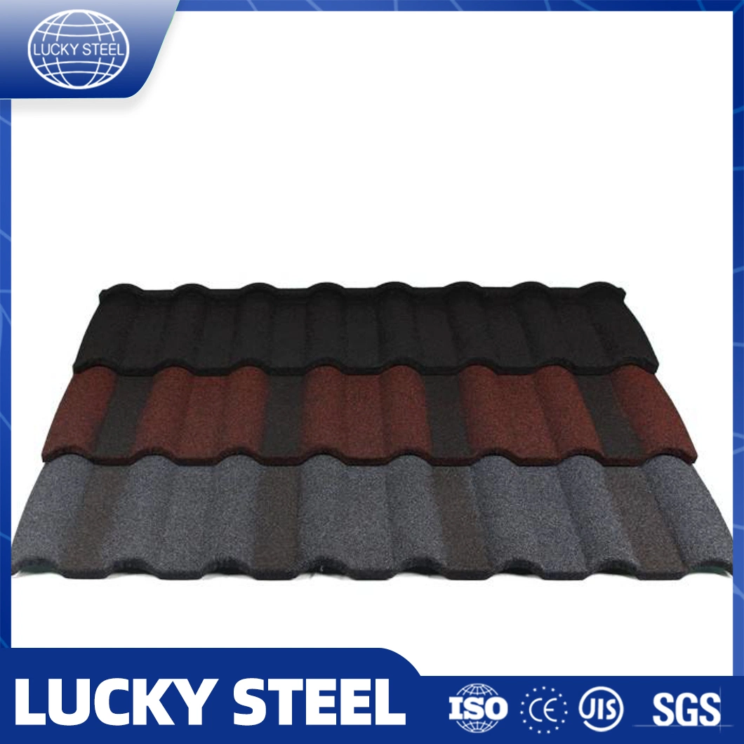 Colorful Roofing Tiles 50 Year Warranty Building Material Stone Coated Roof Sheet