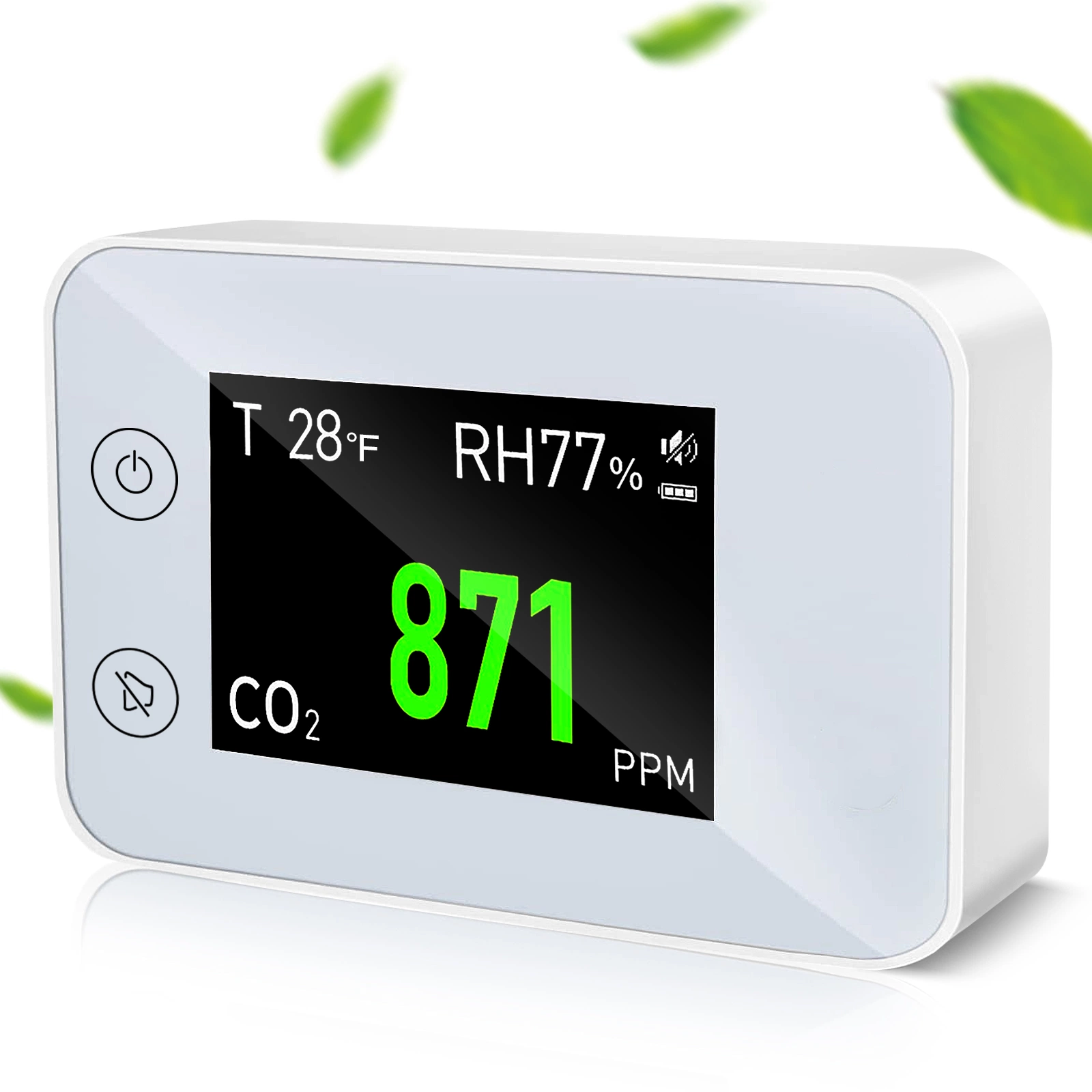 CO2 Monitore a temperatura da sala de aula de humidade Office a qualidade do ar de oficina do Medidor do Detector de CO2
