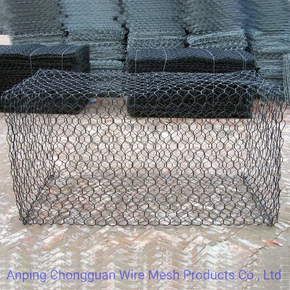 Hexagonal Gabion Box Gabion Stützmauer River Bank Schutz Gabion