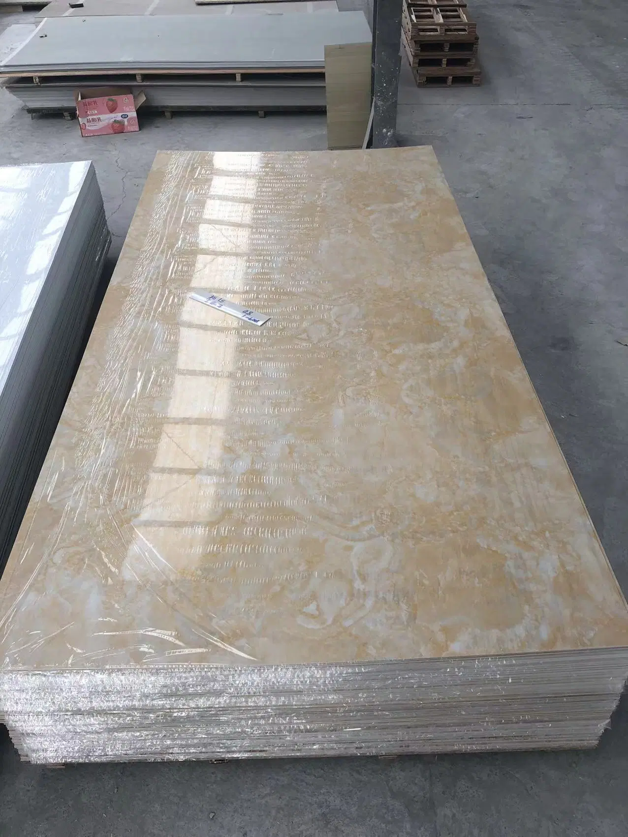 Fireproof Decor Material PVC Marble Sheet Wall Panel UV Panel