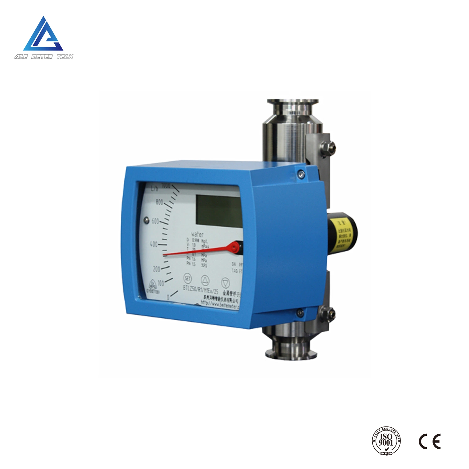 Mechanical Indicator Variable Area Flow Meter Metal Tube Float Flowmeter Rotameter for Gas