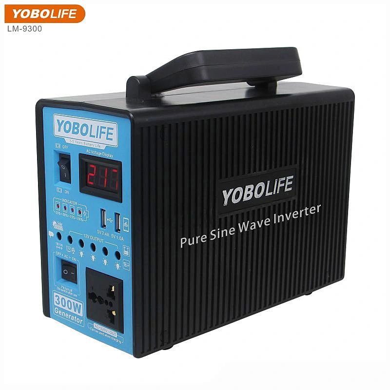 Генератор солнечной энергии Yobolife 220 в 300 Вт Выход для поддержки домашнего освещения Система солнечной энергии вентилятора телевизора